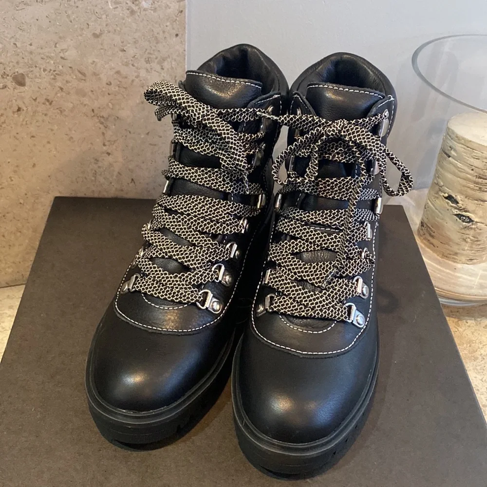 J. Crew Leather Nordic Hiking Boots - Picture 2 of 14